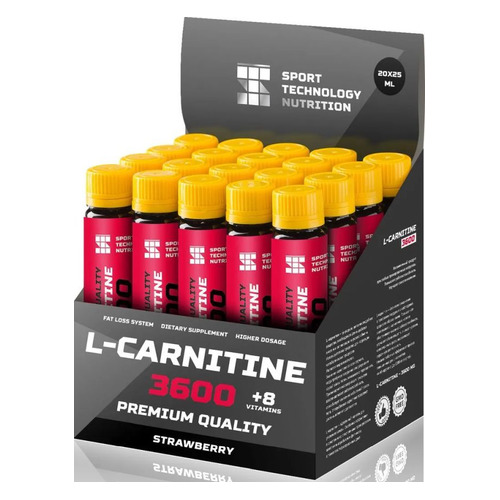 L-карнитин SPORT TECHNOLOGY NUTRITION 3600, 20x25мл, ампулы, клубника