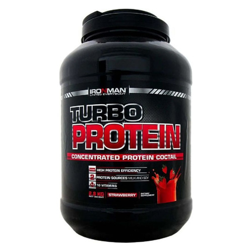 Протеин IRONMAN Turbo Protein, порошок, 2,8кг, Земляника