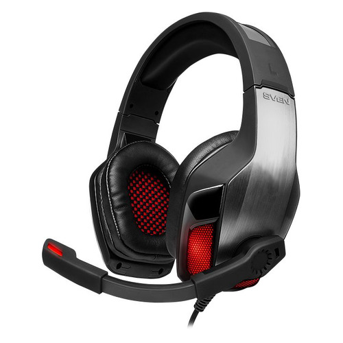 Гарнитура игровая Sven AP-U995MV, для компьютера, мониторные, черный / красный [sv-016357]