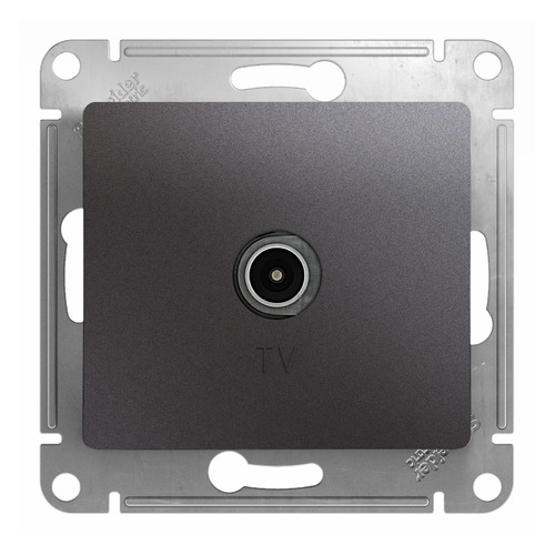 Розетка телевизионная Schneider Electric Glossa GSL001391, скрытая, IP20, графит