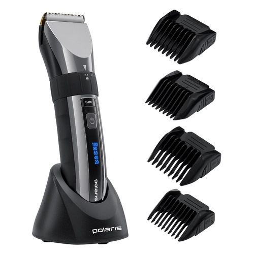 Машинка для стрижки Polaris PHC 3017RC Argan Therapy Pro черный/серебристый