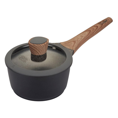 Ковш GIPFEL Oliver 575, 1.5л, с крышкой, черный