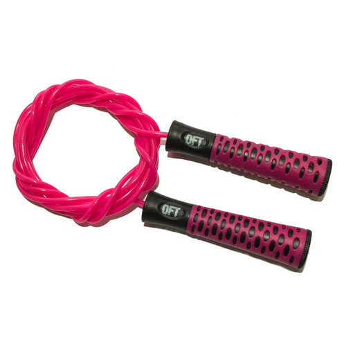 Скакалка Original FitTools FT-JR11 300см розовый/розовый