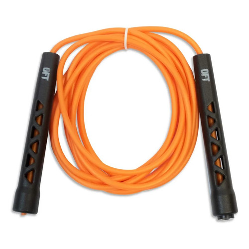 Скакалка Original FitTools FT-JR-54 300см черный/оранжевый (FT-JR-54-BK)
