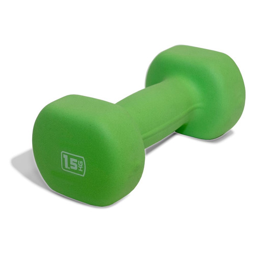 Гантель Original FitTools DB 1гант. 1.5кг винил. зеленый (DB-1,5)
