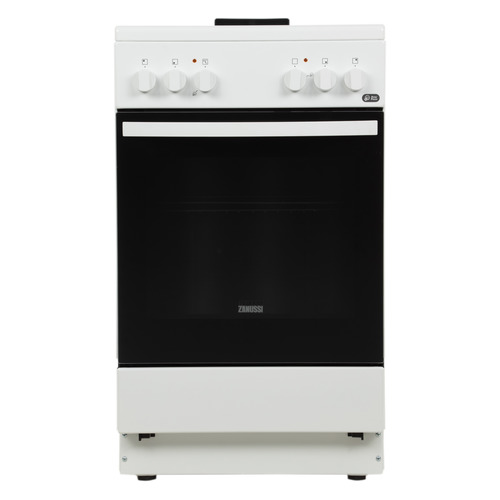 Электрическая плита Zanussi ZCE9540P1W, эмаль, белый/черный