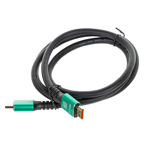 Кабель соединительный аудио-видео 012391, HDMI (m) - HDMI (m) , ver 2.1, 1.5м, GOLD, черный