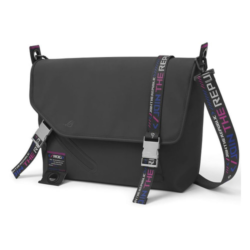 Сумка для ноутбука 15.6" ASUS ROG SLASH MESSENGER BAG(BC3500 ), черный [90xb0750-bme000]