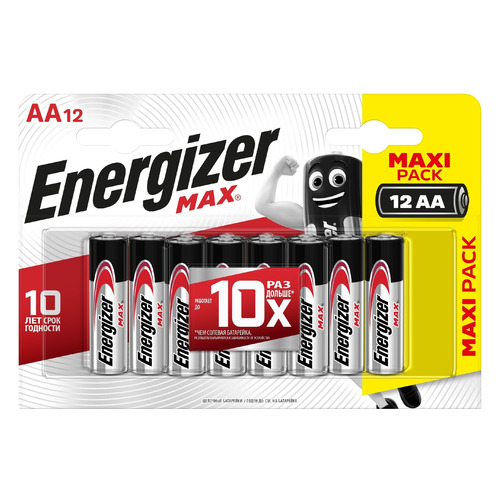 AA Батарейка Energizer Max, 12 шт