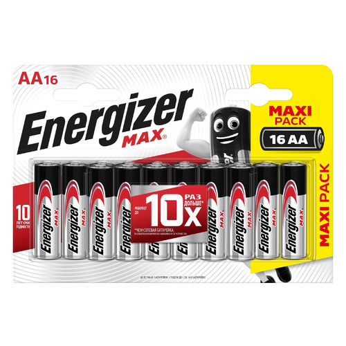 AA Батарейка Energizer Max, 16 шт