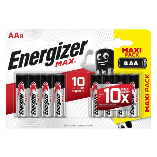 AA Батарейка Energizer Max, 8 шт