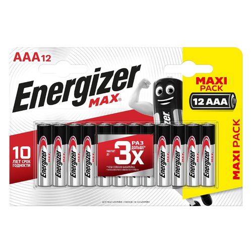 AAA Батарейка Energizer Max, 12 шт