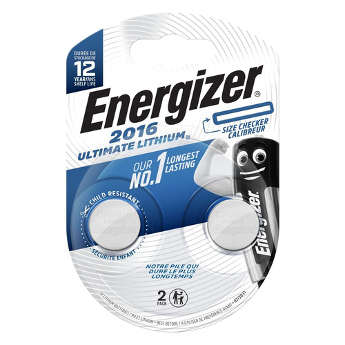 CR2016 Батарейка Energizer Ultimate Lithium, 2 шт