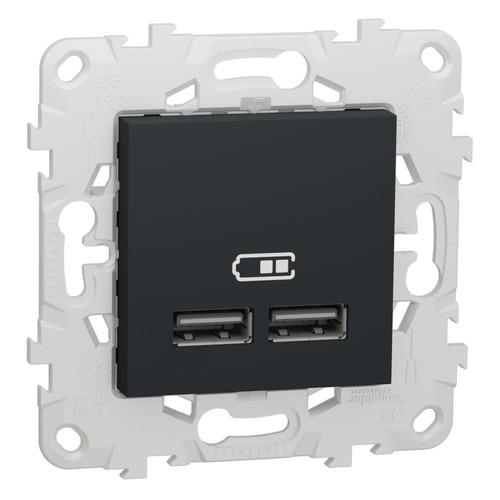 Розетка USB Schneider Electric Unica New NU541854, скрытая, IP20, алюминий