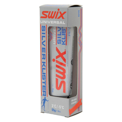 Мазь Swix K21S Universal klister держан. для б.лыж темп.:-5/+3 жидк. 60гр серебристый (K21S)