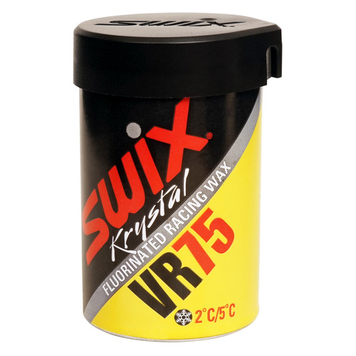 Мазь Swix VR75 Klisterwax держан. для б.лыж темп.:+5/+2 тверд. 43гр желтый (VR075)