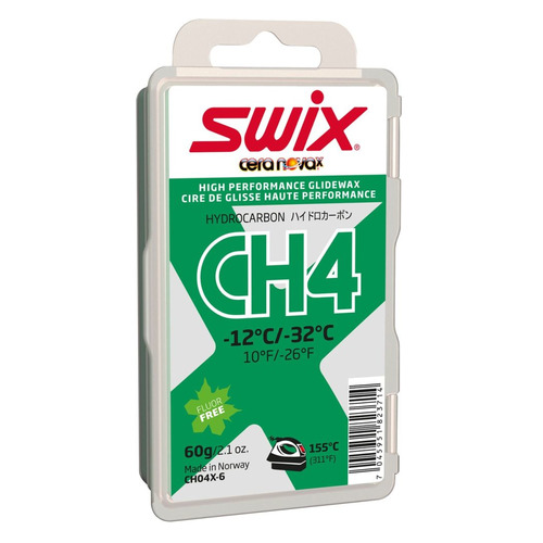 Мазь Swix CH4X скольжен. для лыж/сноуб. темп.:-12/-32 тверд. 60гр зеленый (CH04X-6)