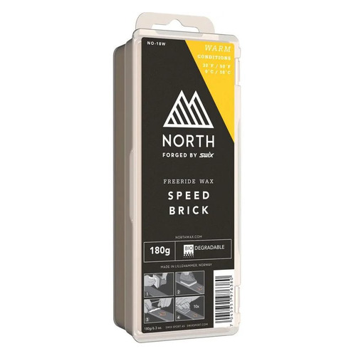 Мазь Swix North Speed Brick Warm скольжен. для лыж/сноуб. темп.:+10/0 тверд. 180гр желтый (NO-18W)