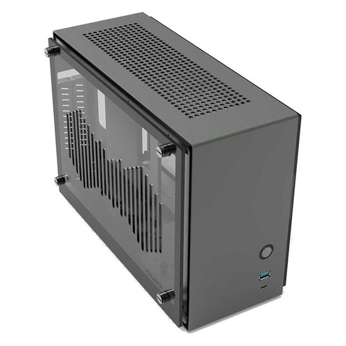 Корпус miniITX Zalman M2 Mini Gray, Mini-Tower, без БП, серый