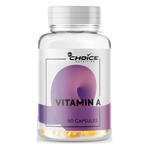 Витамин MYCHOICE NUTRITION Vitamin A (Ретинол), капсулы, 90шт, без вкуса