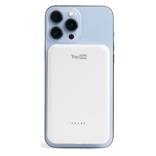 Внешний аккумулятор (Power Bank) TOPON TOP-M10W, 10000мAч, белый [103075]