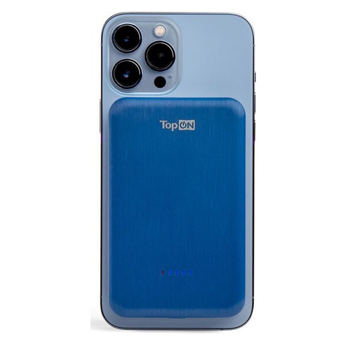 Внешний аккумулятор (Power Bank) TOPON TOP-M10B, 10000мAч, синий [103076]