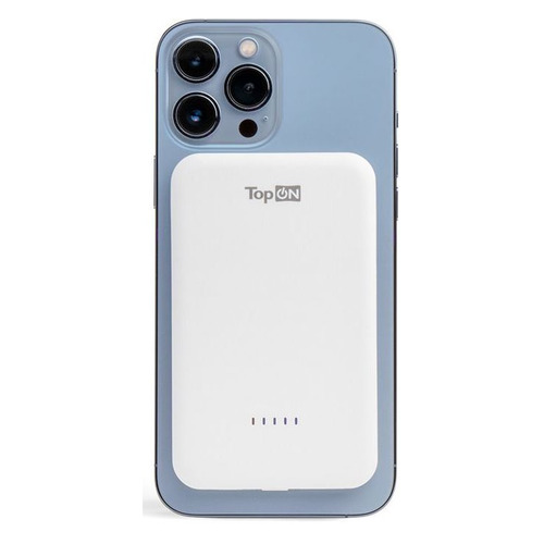Внешний аккумулятор (Power Bank) TOPON TOP-M5W, 5000мAч, белый [103078]