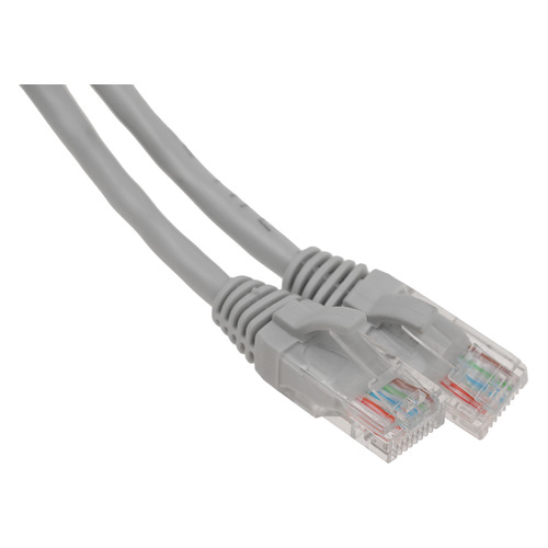 Патч-корд 5-970 1.0 литой (molded), UTP, cat.5E, 1м, 4 пары, CCA, 1 шт, серый