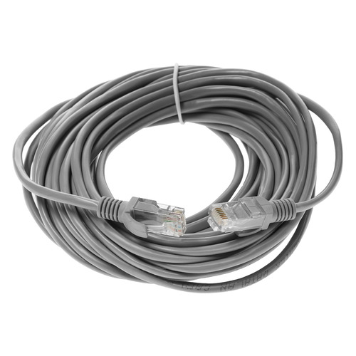 Патч-корд 5-970 10.0 литой (molded), UTP, cat.5E, 10м, 4 пары, CCA, 1 шт, серый