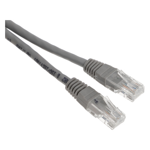 Патч-корд NA102-UTP-C6-1M литой (molded), UTP, cat.6, 1м, 4 пары, CCA, 1 шт, серый