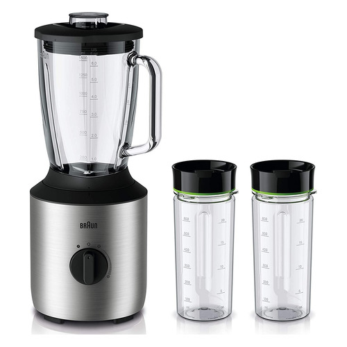 Блендер Braun JB3272.SI, стационарный, серебристый/черный