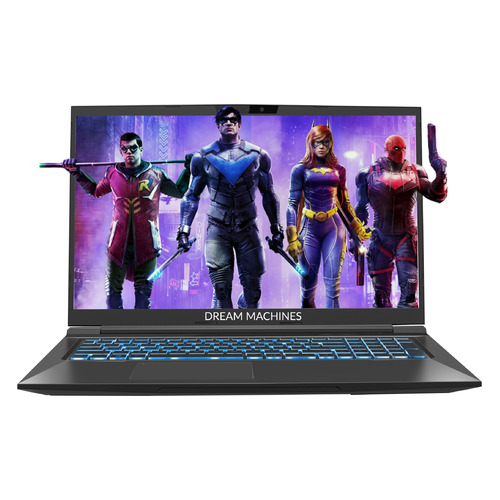Ноутбук DREAM MACHINES RT3070-15RU27, 15.6", AMD Ryzen 9 5900HX 3.3ГГц, 16ГБ, 1ТБ SSD, NVIDIA GeForce RTX 3070 для ноутбуков - 8192 Мб, Free DOS, RT3070-15RU27, черный