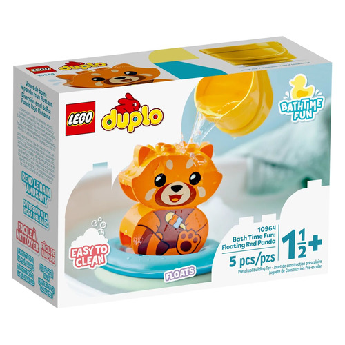 Конструктор Lego Duplo Приключения в ванной: Красная панда на плоту, 10964
