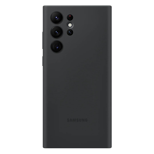 Чехол (клип-кейс) Samsung Silicone Cover, для Samsung Galaxy S22 Ultra, черный [ef-ps908tbegru]