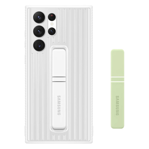 Чехол (клип-кейс) Samsung Protective Standing Cover, для Samsung Galaxy S22 Ultra, белый [ef-rs908cwegru]