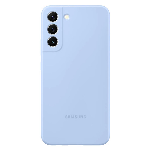 Чехол (клип-кейс) Samsung Silicone Cover, для Samsung Galaxy S22+, голубой [ef-ps906tlegru]