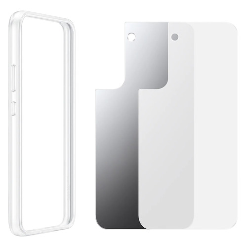 Чехол (клип-кейс) Samsung Frame Cover, для Samsung Galaxy S22+, прозрачный [ef-ms906ctegru]