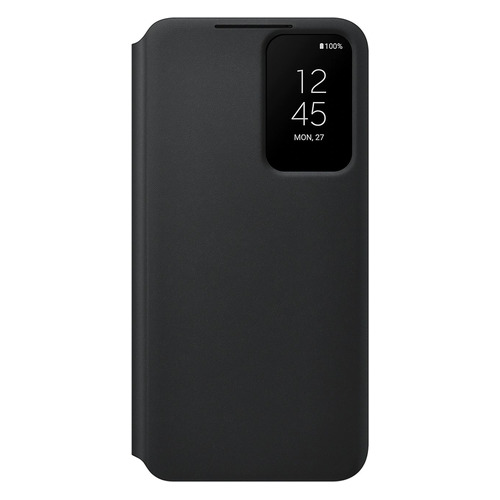 Чехол (флип-кейс) Samsung Smart Clear View Cover, для Samsung Galaxy S22, черный [ef-zs901cbegru]