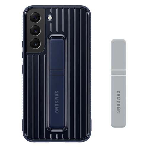 Чехол (клип-кейс) Samsung Protective Standing Cover, для Samsung Galaxy S22, темно-синий [ef-rs901cnegru]
