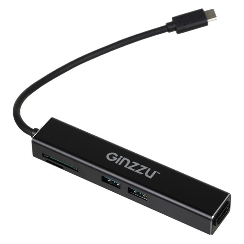 Картридер внешний Ginzzu GR-567UB, черный