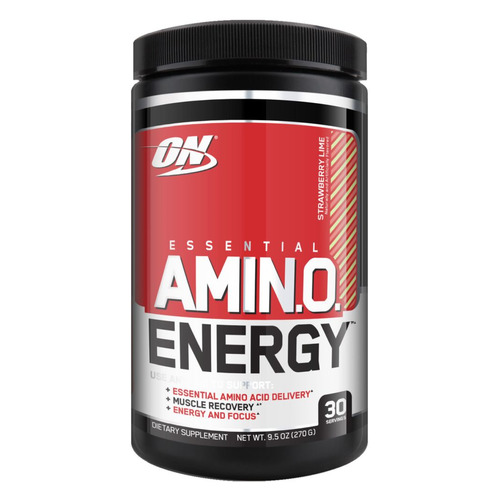 Аминокислотный комплекс OPTIMUM NUTRITION Essential Amino Energy, порошок, 270гр, клубника-лайм [on109]