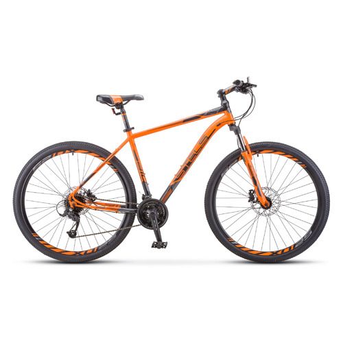 Велосипед STELS Navigator-910 D V010 (2022), горный (взрослый), рама 20.5", колеса 29", оранжевый/черный, 18.9кг [lu083846]