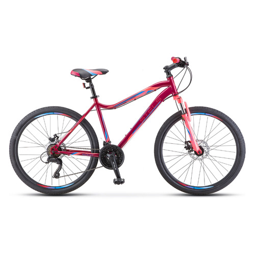 Велосипед STELS Miss-5000 MD V020 (2022), горный (взрослый), рама 16", колеса 26", фиолетовый/розовый, 17.3кг [lu089361]