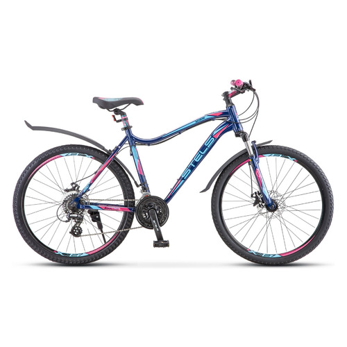 Велосипед STELS Miss-6100 MD V030 (2022), горный (взрослый), рама 17", колеса 26", темно-синий, 15кг [lu079814]