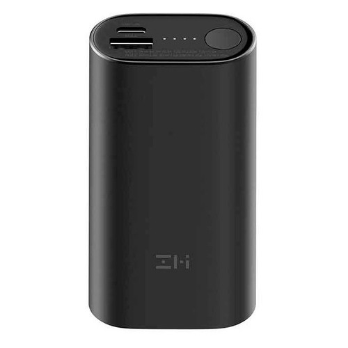 Внешний аккумулятор (Power Bank) Xiaomi PowerBank ZMIQB818, 10000мAч, черный [qb818 black]