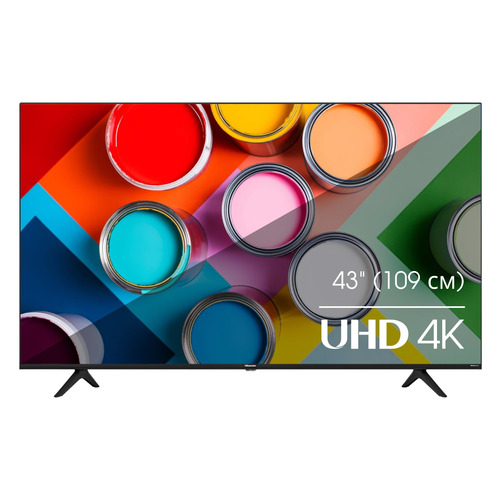 Телевизор Hisense 43A6BG, 43", Ultra HD 4K, черный