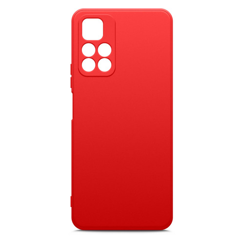 Чехол (клип-кейс) BORASCO Microfiber Case, для Xiaomi Poco M4 Pro, красный [70107]