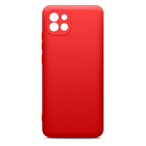 Чехол (клип-кейс) BORASCO Microfiber Case, для Samsung Galaxy A03, красный [70092]