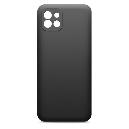 Чехол (клип-кейс) BORASCO Microfiber Case, для Samsung Galaxy A03, черный [70094]