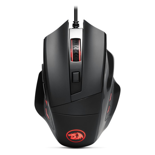 Мышь REDRAGON Phaser, игровая, оптическая, проводная, USB, черный [75169]